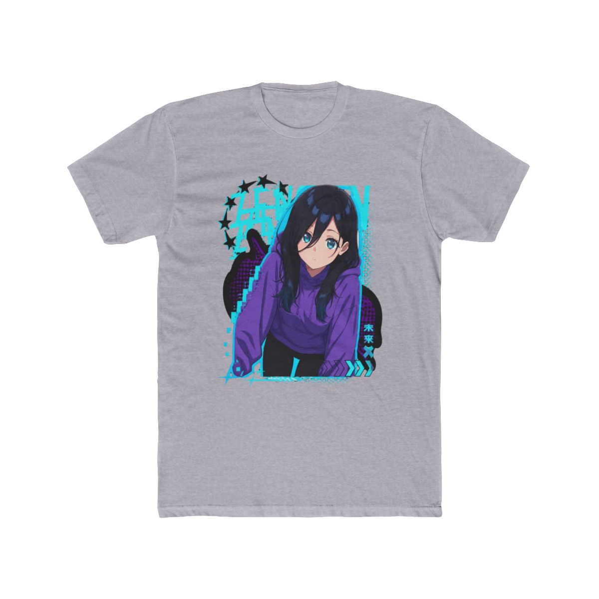 Anime girl Classic T Shirt | Zenshu Shop - Official Zenshu Merchandise Store - alternate angle 4, merchandise