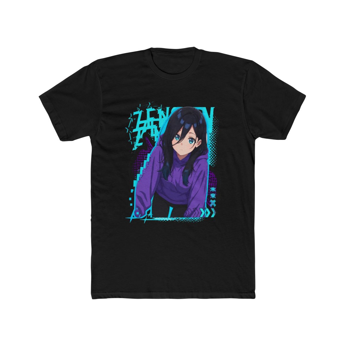Anime girl Classic T Shirt | Zenshu Shop - Official Zenshu Merchandise Store - alternate angle 3, merchandise