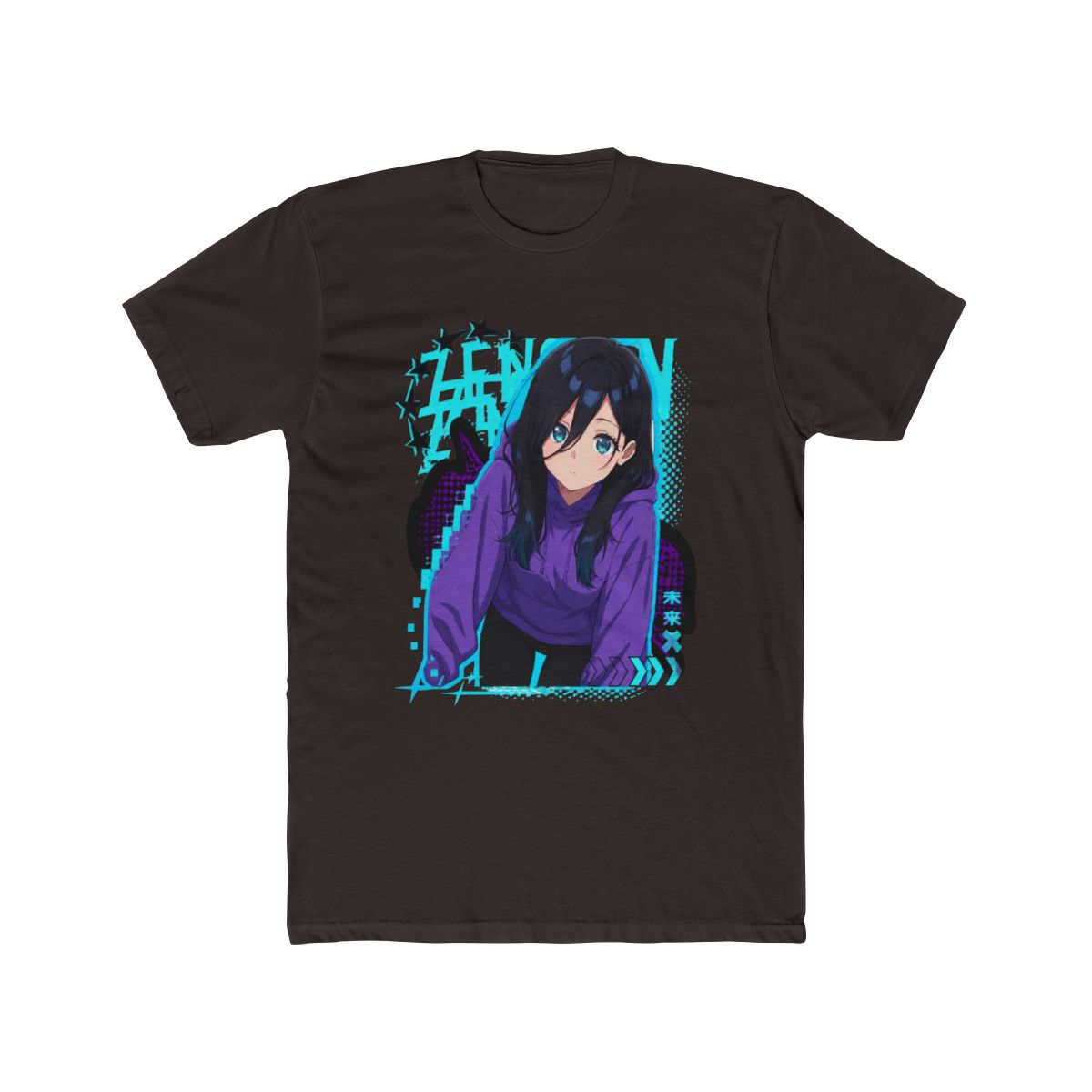 Anime girl Classic T Shirt | Zenshu Shop - Official Zenshu Merchandise Store - alternate angle 2, merchandise